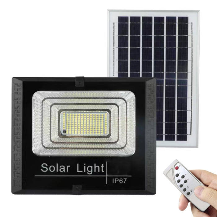 10W IP67 Waterproof Solar Flood Light with 100 LEDs and Remote Control