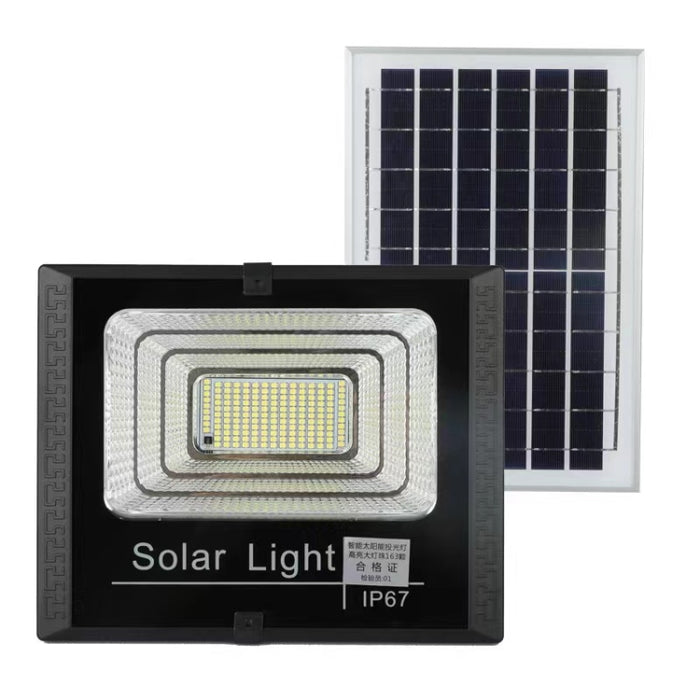 10W IP67 Waterproof Solar Flood Light with 100 LEDs and Remote Control