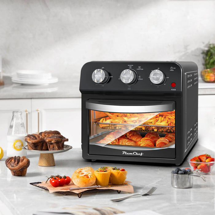 12.5 Qt Air Fryer with Multi-Function Cooking, Grill, Bake, Air Fry, Defrost & Presets - LYDARZ