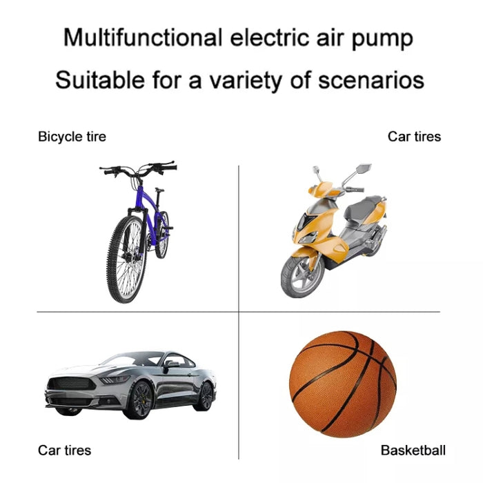 12V Portable Car Tire Air Pump with Digital Display Version