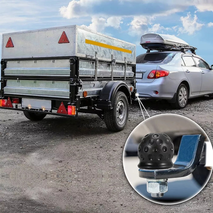 2 in 1 Tow Ball Cover Cap for Car and Truck Towing Hitch Trailer Protection