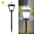 2 LED Solar Garden Lights, Waterproof Outdoor Lawn Lamps with White Light