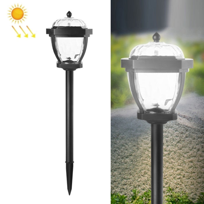 2 LED Solar Garden Lights, Waterproof Outdoor Lawn Lamps with White Light