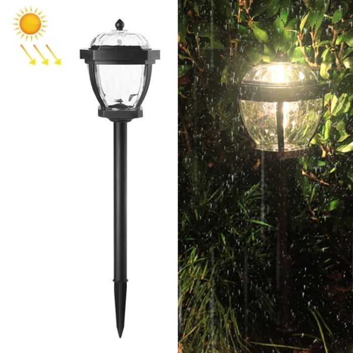 2 LED Solar Garden Lights, Waterproof Outdoor Lawn Lamps with White Light