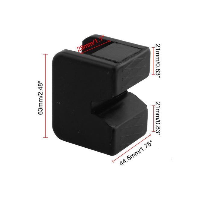2 PCS Car Jack Pad Adapter Rubber Jack Pads for Slotted Frame
