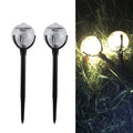 2 PCS Solar Lawn Lamp Outdoor Garden Lights with Warm Light