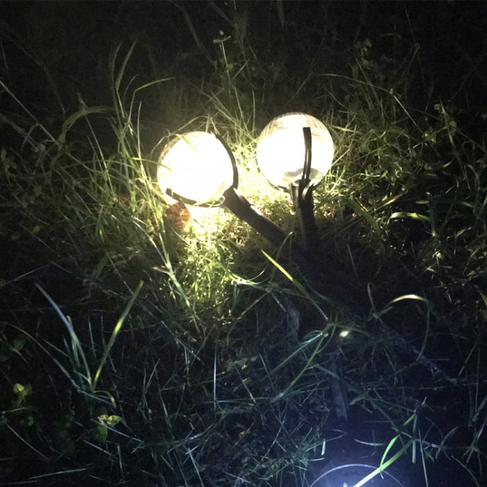 2 PCS Solar Lawn Lamp Outdoor Garden Lights with Warm Light