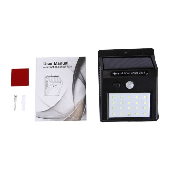 20 LED Outdoor Lights for Yard, Garden, Home, Driveway, Stairs, and Outside Wall - Bright White Light
