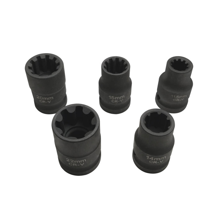 5 in 1 VAG Brake Caliper Socket Set for Volkswagen, Audi, and Porsche