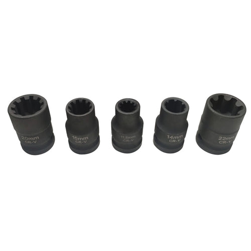 5 in 1 VAG Brake Caliper Socket Set for Volkswagen, Audi, and Porsche