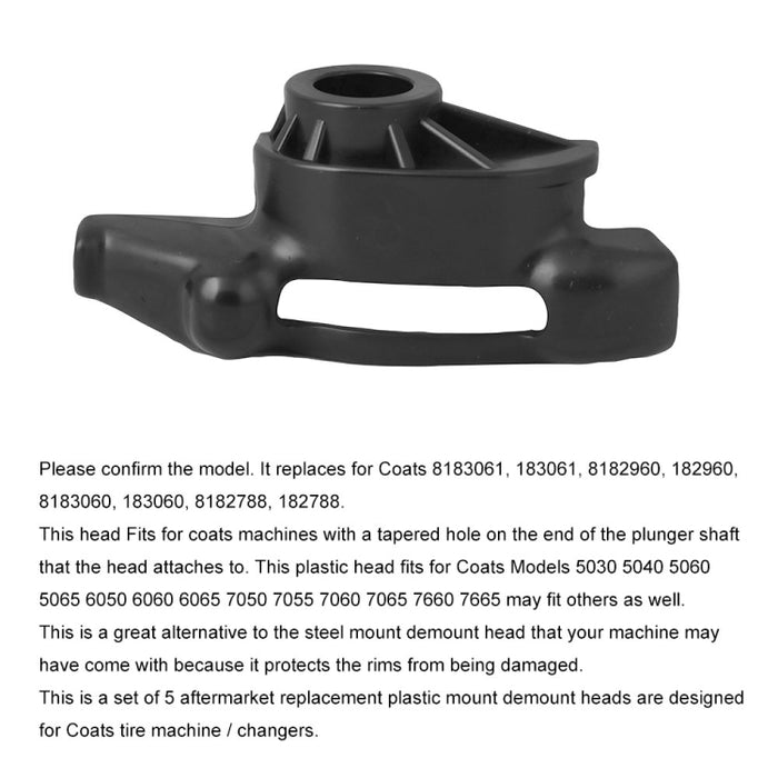 5 PCS Car Tire Changer Mount Demount Heads for Coats Tire Changer Machines 8183061 183061