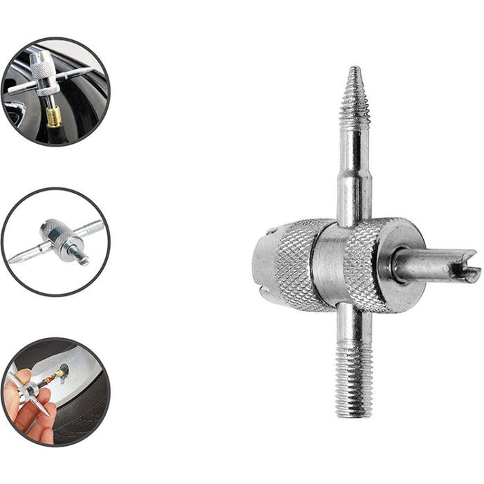 6 in 1 Tire Valve Tool for Easy Removal and Installation