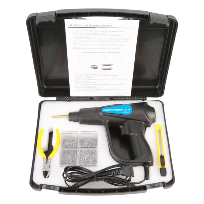 70W Hot Stapler Plastic Welding Machine Car Bumper Repair Kit with Car Jack Support Pad BMW