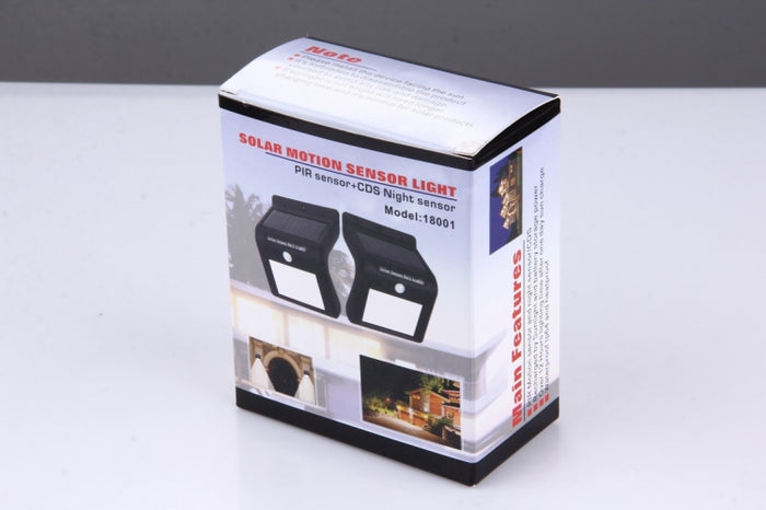 8 LEDs Solar Motion Sensor Wall Light with Solar Panel for Enhanced Outdoor Security