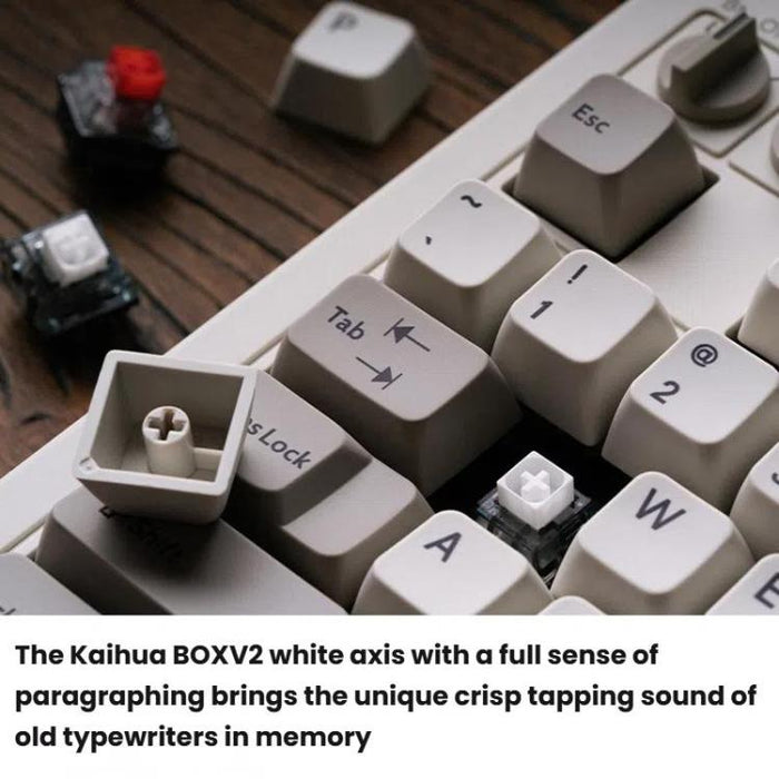 8BitDo Retro87 Wireless Mechanical Keyboard - Vintage Bluetooth, 2.4G, and Wired Triple Mode Connection