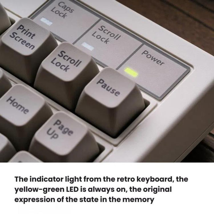 8BitDo Retro87 Wireless Mechanical Keyboard - Vintage Bluetooth, 2.4G, and Wired Triple Mode Connection