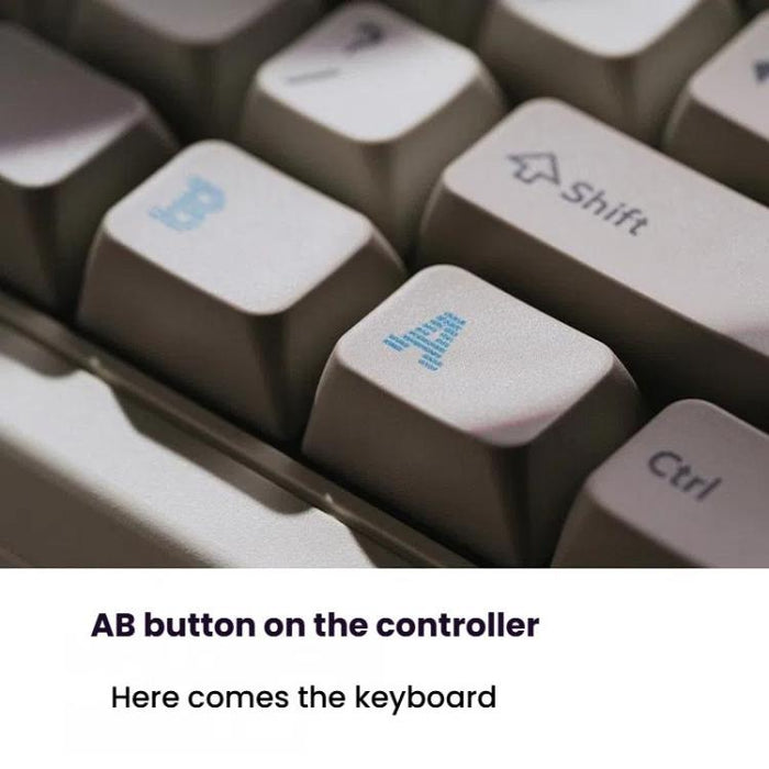 8BitDo Retro87 Wireless Mechanical Keyboard - Vintage Bluetooth, 2.4G, and Wired Triple Mode Connection