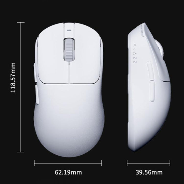 Ajazz AJ199 MAX Gaming Mouse - Lightweight Wireless 2.4GHz & Wired BT Tri-Mode PAW3395