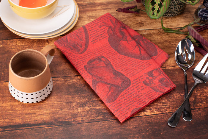 Anatomical Heart Tea Towel