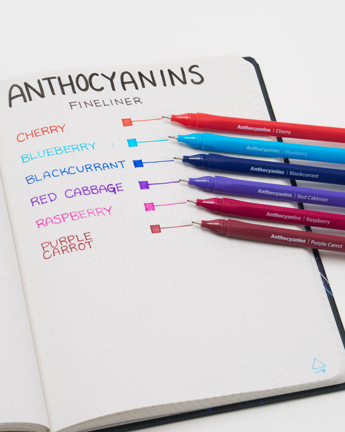 Anthocyanins Fineliner Pens (Pack of 6)
