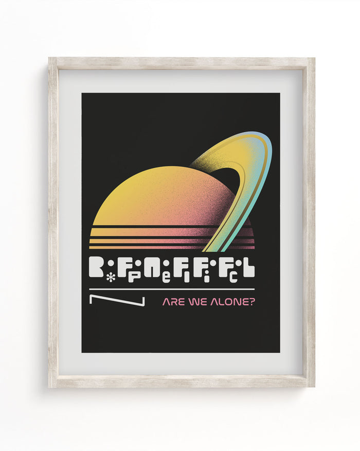 Are we alone? Drake Equation Museum Print