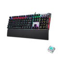 AULA F2088 Mechanical Gaming Keyboard - 108 Keys Wired USB with Mixed Light and Metal Buttons