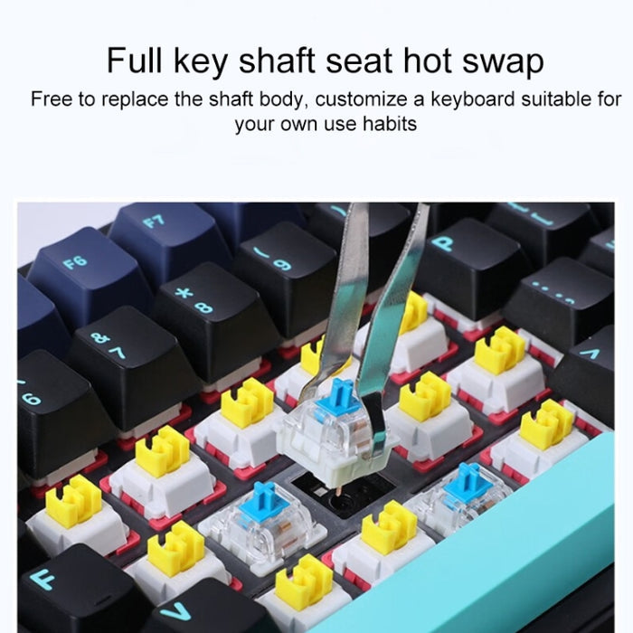 AULA F87 Pro Mechanical Keyboard - 3-Mode RGB for Ultimate Gaming Experience