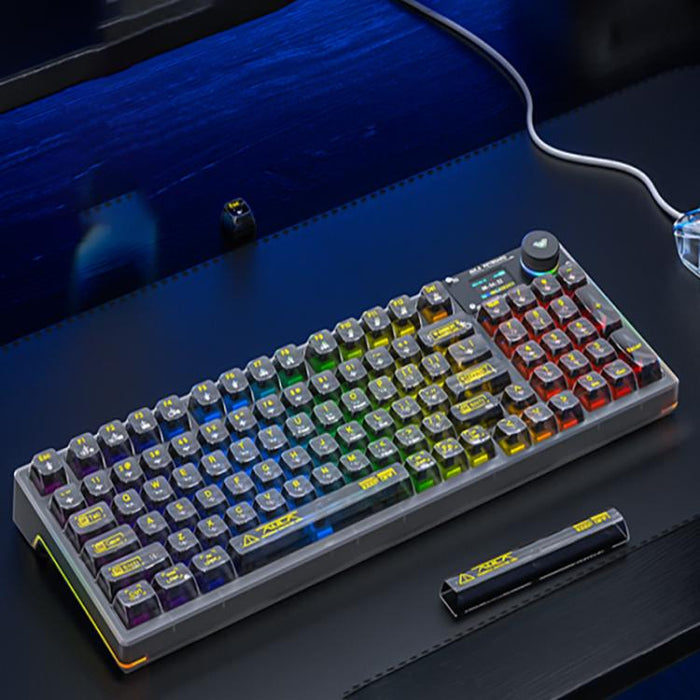 AULA F98 Pro Mechanical Keyboard - 3-Mode RGB Performance