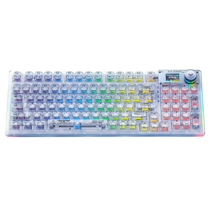 AULA F98 Pro Mechanical Keyboard - 3-Mode RGB Performance