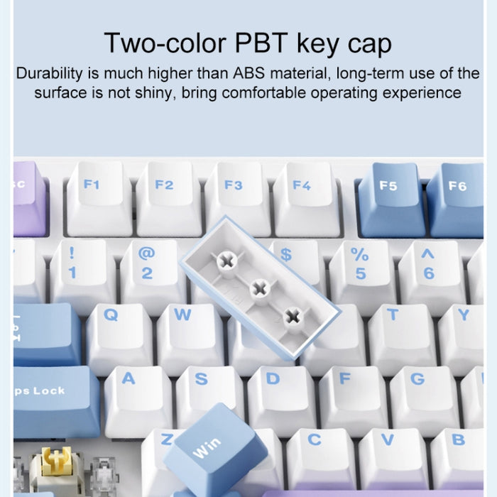 AULA F99 Pro RGB Mechanical Keyboard with 3-Mode RGB Lighting and Premium Performance