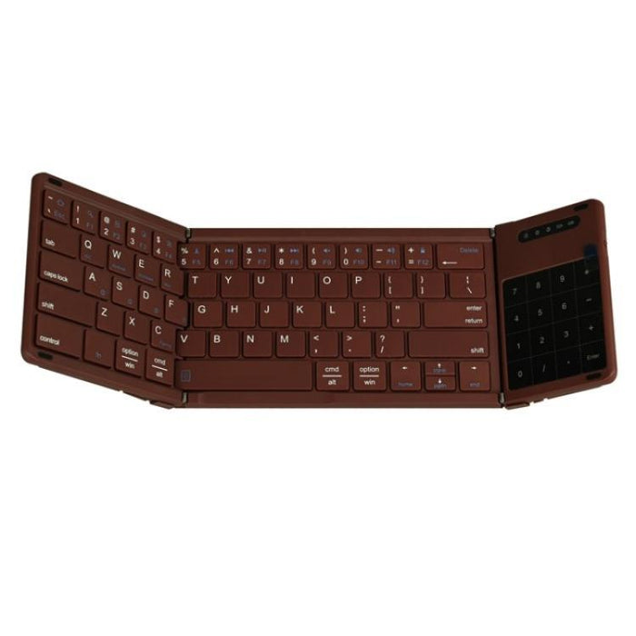 B077T Portable Wireless Bluetooth Keyboard with Touchpad - Foldable and Compact Design