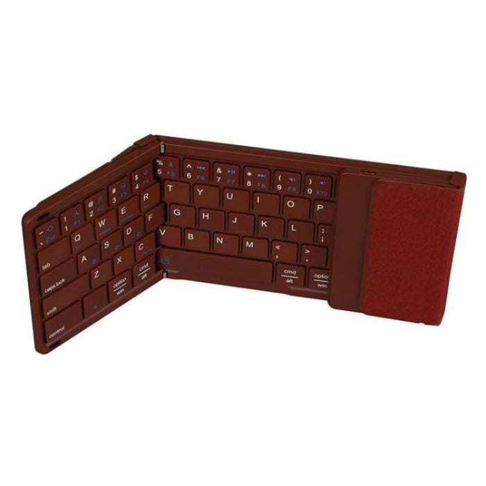 B077T Portable Wireless Bluetooth Keyboard with Touchpad - Foldable and Compact Design