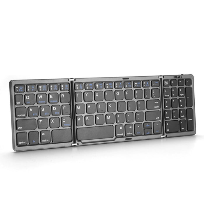 B089 Bluetooth Foldable Keyboard with Numeric Pad - Portable Wireless Solution