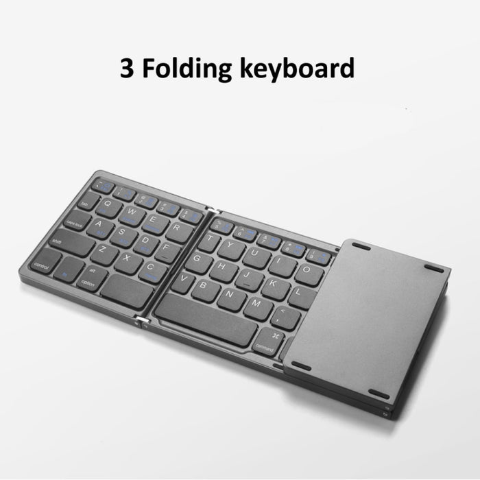 B089 Bluetooth Foldable Keyboard with Numeric Pad - Portable Wireless Solution