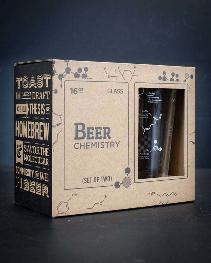 Beer Chemistry Pint Glass Set Cognitive Surplus