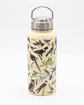 A Birds 32 oz Steel Bottle with birds on it from Cognitive Surplus.