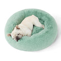 Calming Faux Fur Donut Dog Bed