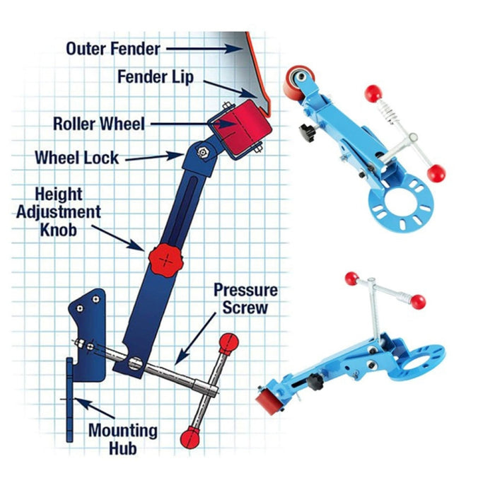 Car Fender Roller Tool for Wheel Eyebrow Repairs and Fender Reforming