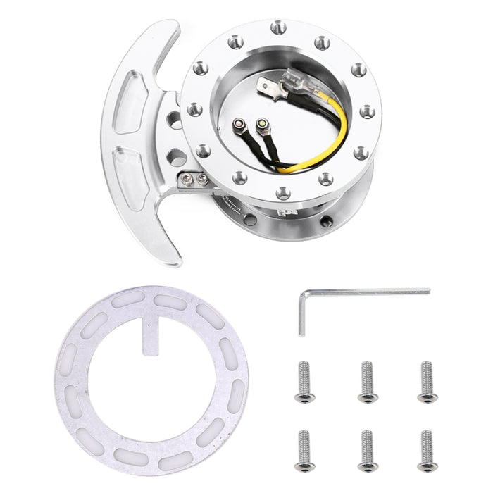 Car Steering Wheel Quick Release Adapter Kit - Removable Snap Off Boss System