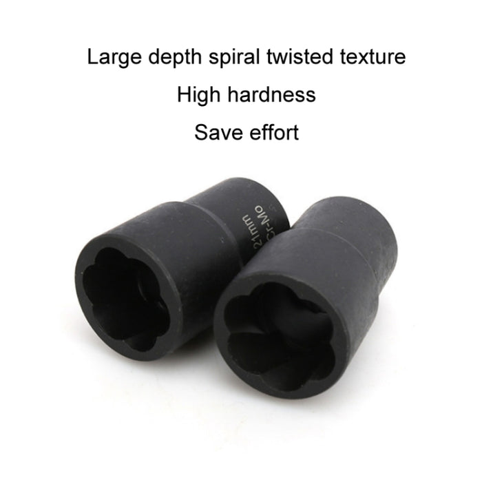 Car Tire Removal Socket Wrench Set - 4 in 1 Non-slip Damaged Nut Removal Tool
