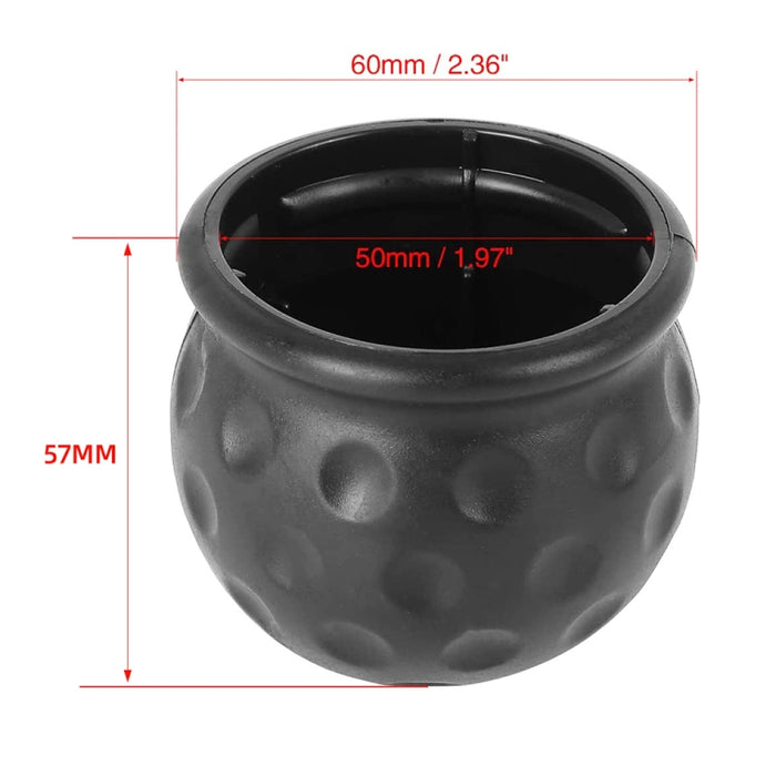 Car Tow Ball Cover Cap for Trailer Hitch Protection - Durable Towball Cover for Cars and Trucks