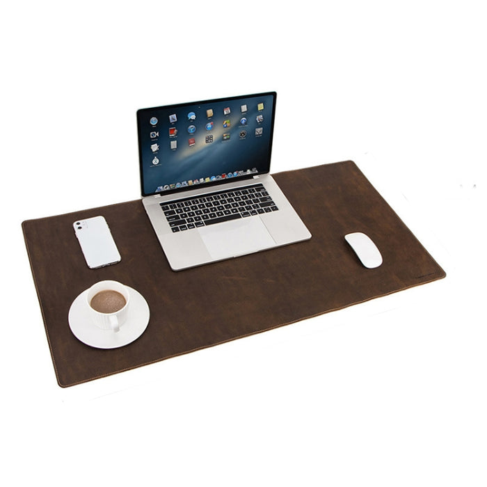 CF9011 Retro Leather Desk Pad - Crazy Horse Leather Notebook & Computer Mouse Mat