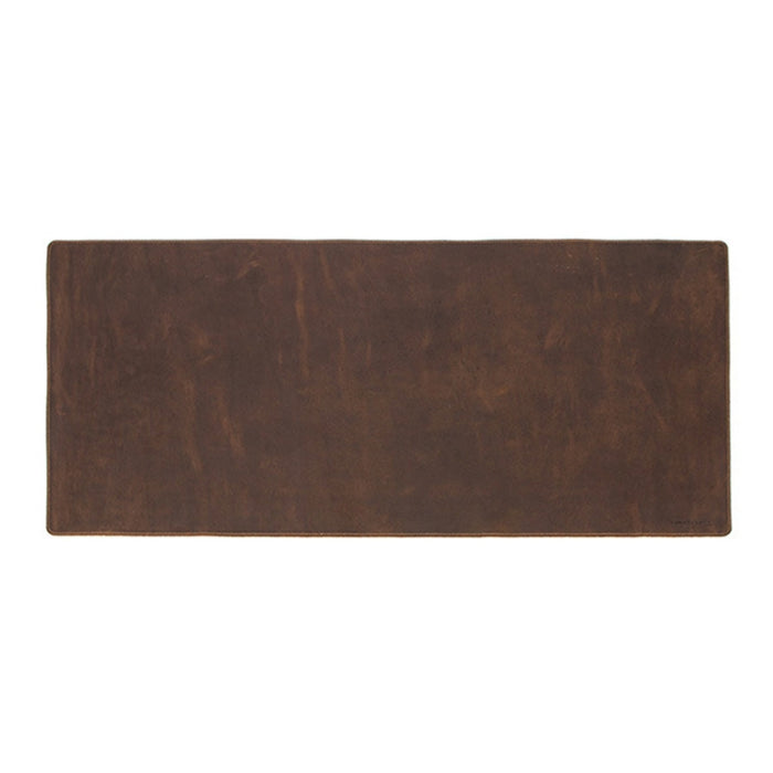 CF9011 Retro Leather Desk Pad - Crazy Horse Leather Notebook & Computer Mouse Mat