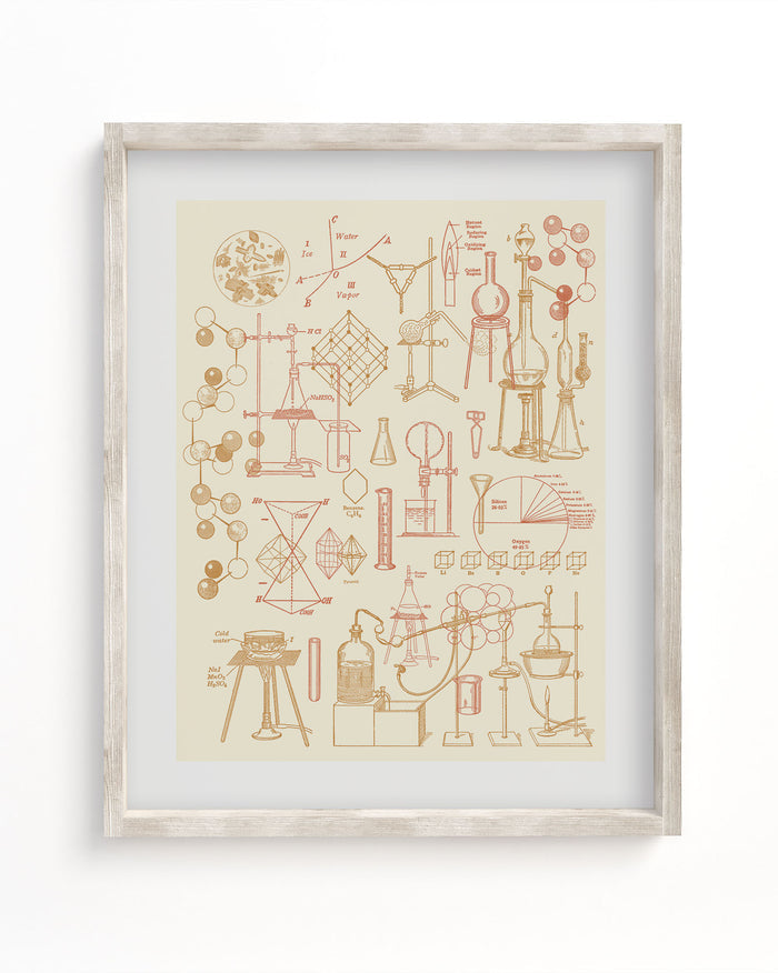 Chemistry Scientific Illustration Museum Print