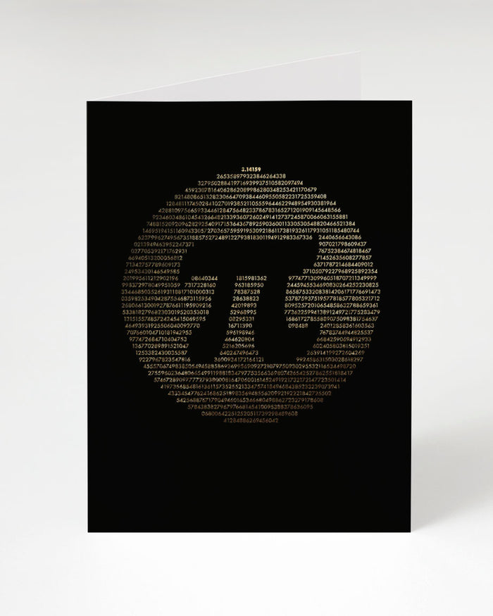 Circle Pi Over Pi Greeting Card