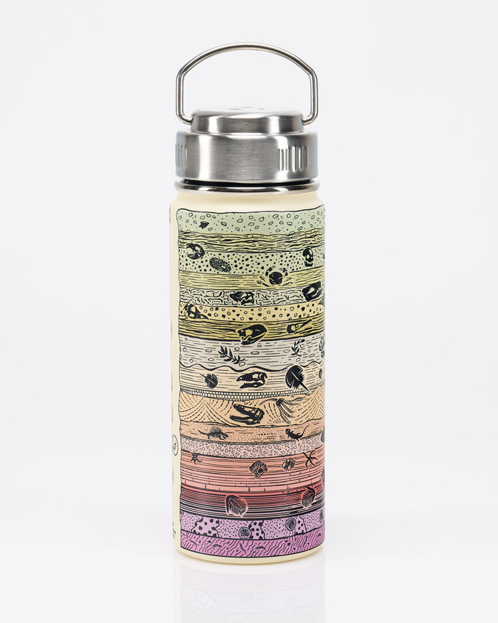 Core Sample 18 oz Steel Bottle - Cream