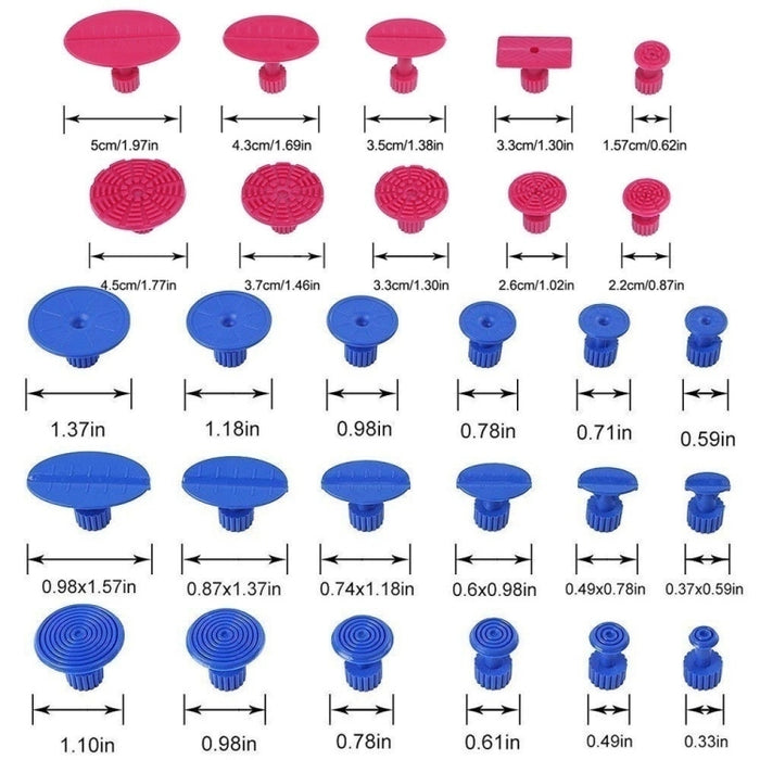 D6 29 in 1 Car Paintless Dent Repair Kit for Dings and Dents