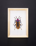 Darkling Beetle Beaded Framed Art - Trovelore