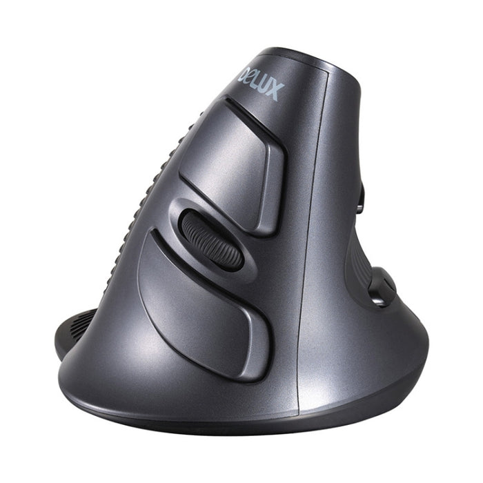 DELUX M618 Ergonomic Wireless Mouse - 6-Keys Vertical Snail Design