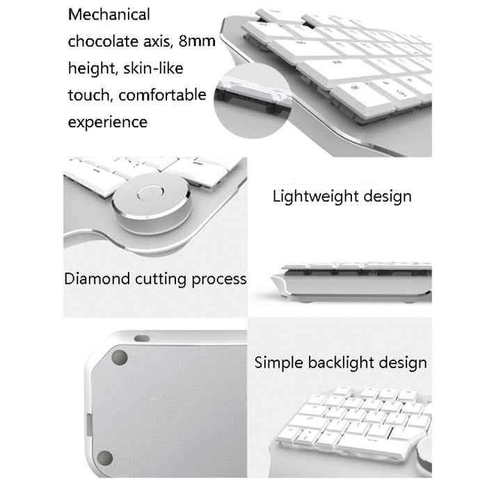 DELUX T11 Single-Hand Keyboard Shortcuts 29 Keys Flat Keyboard Speech Tool